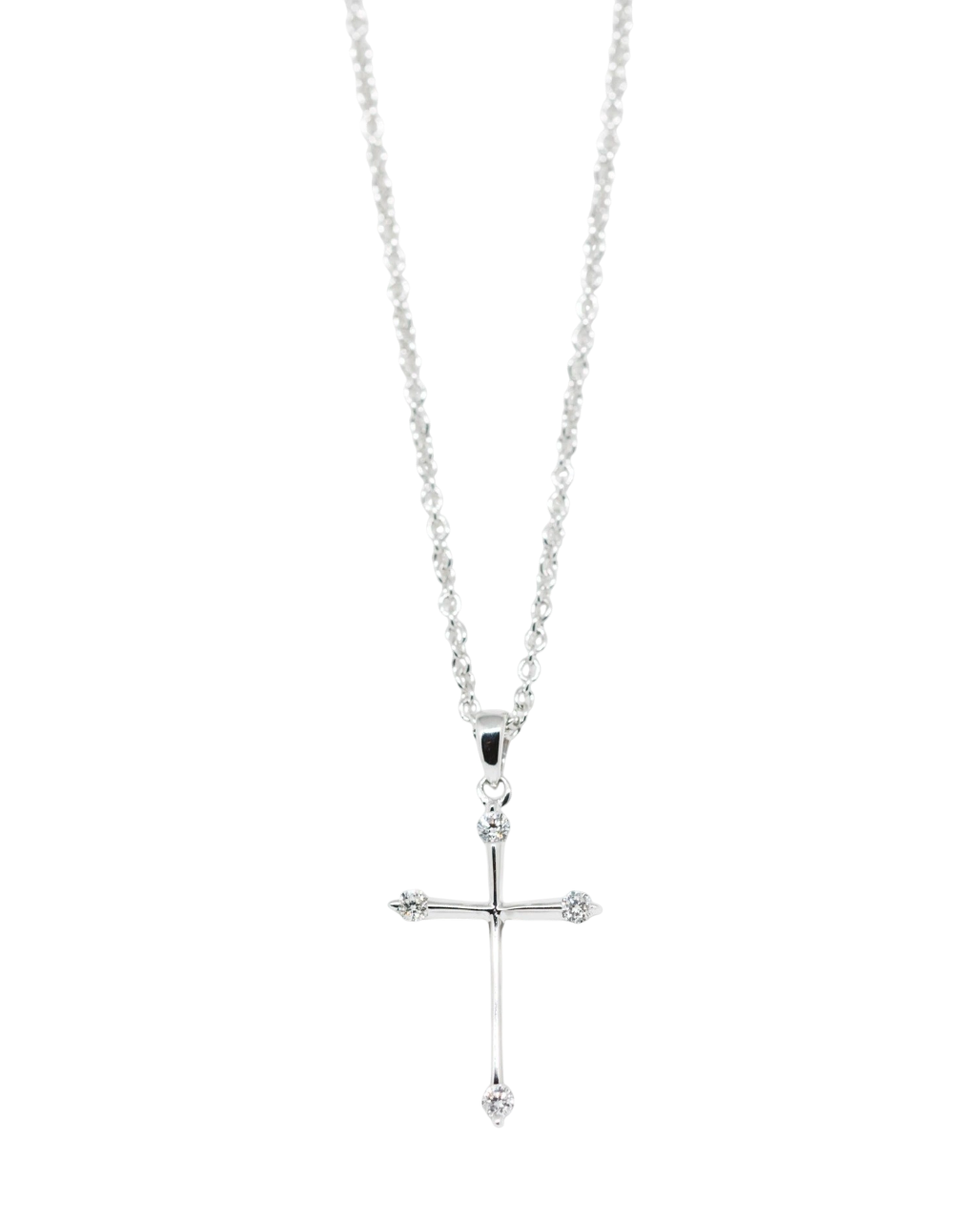 Colgante Oro Blanco Diamantes