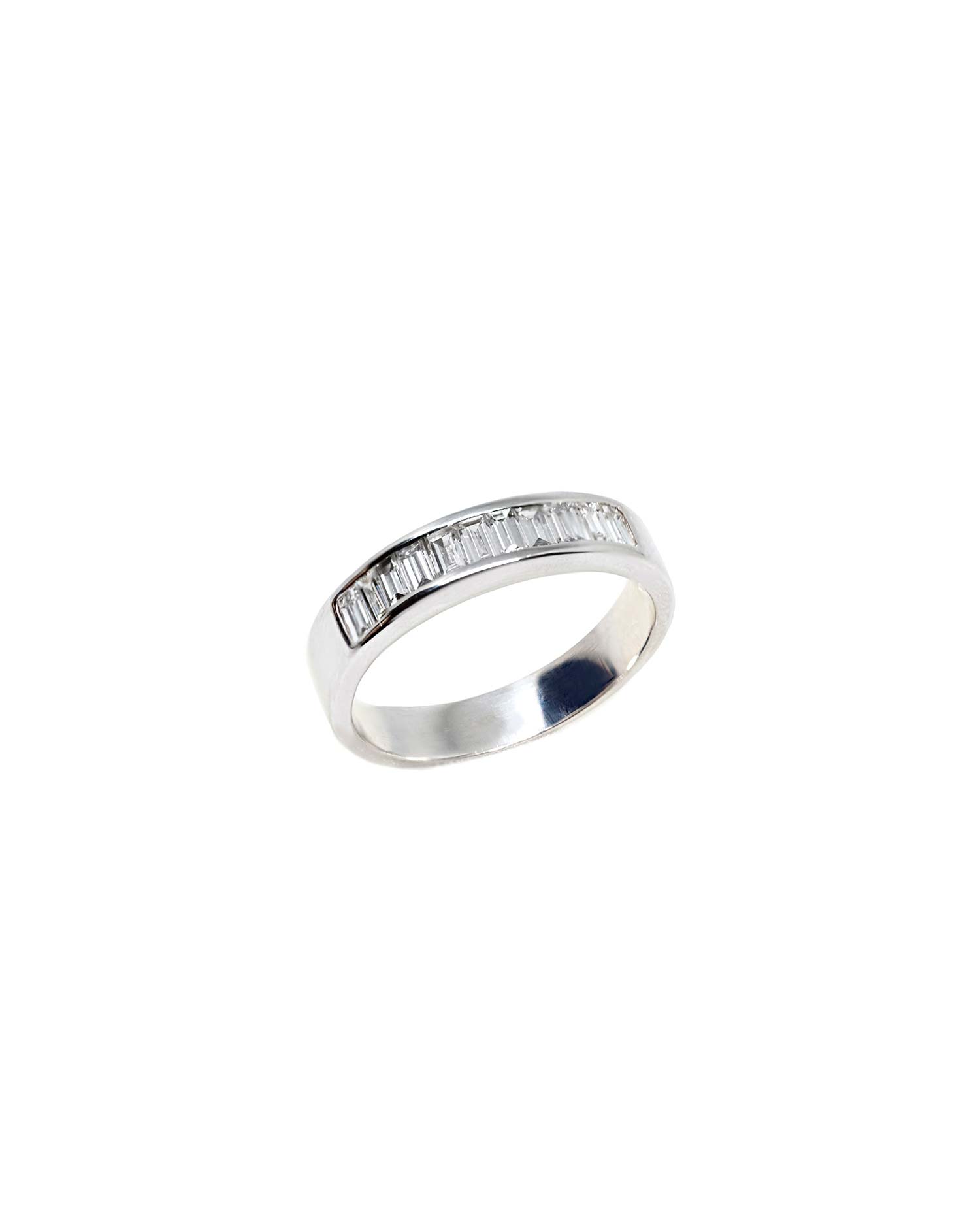 Anillo Oro Blanco Diamantes
