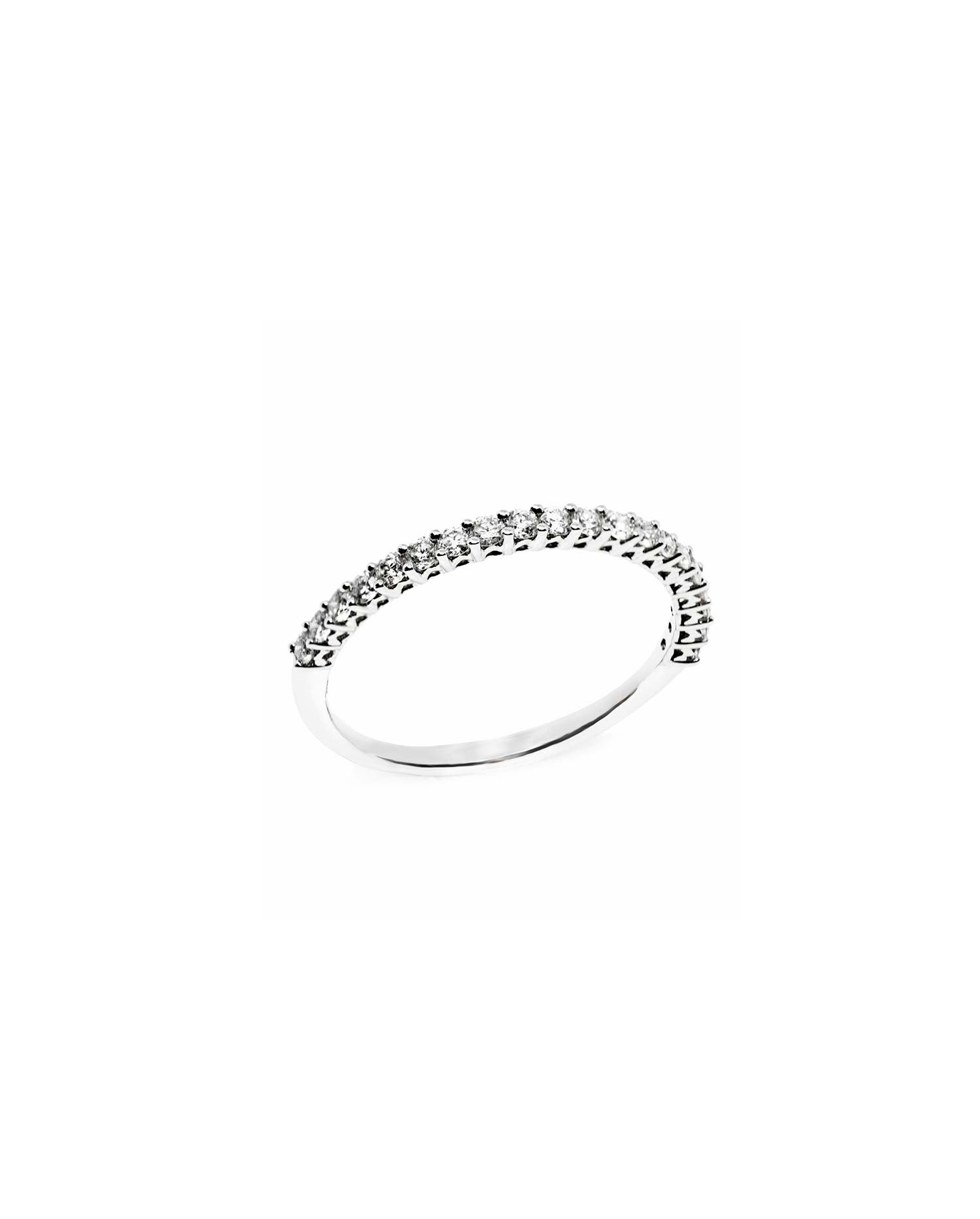 Alianza Oro Blanco Diamantes