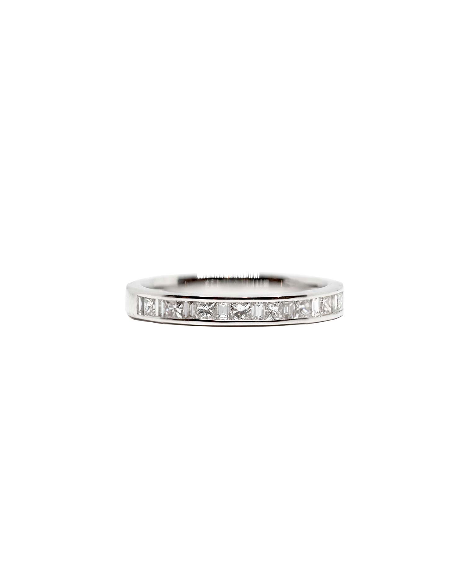 Anillo Oro Blanco Diamantes