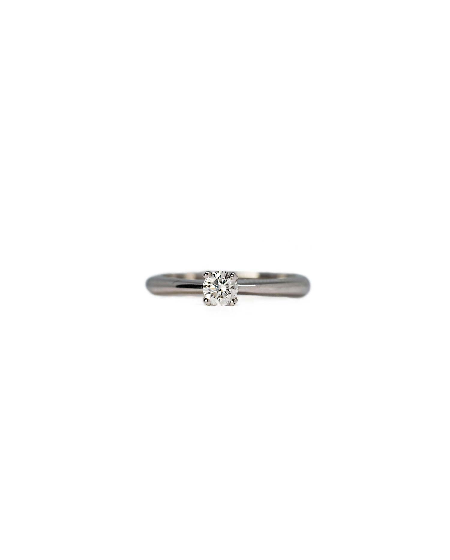 Anillo Oro Blanco Diamante