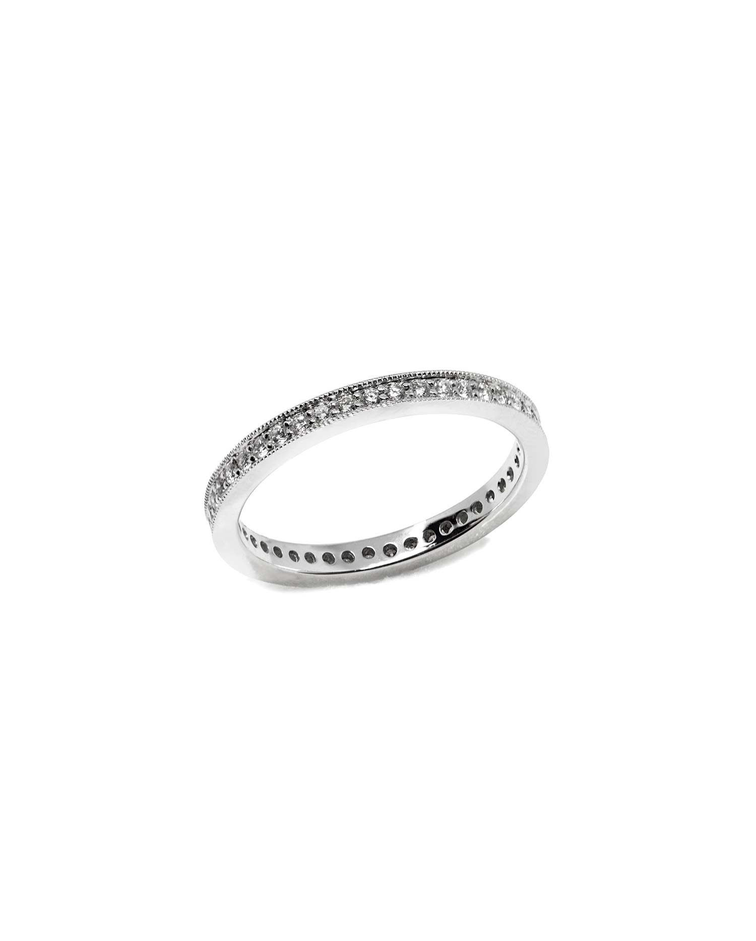 Anillo Oro Blanco Diamantes