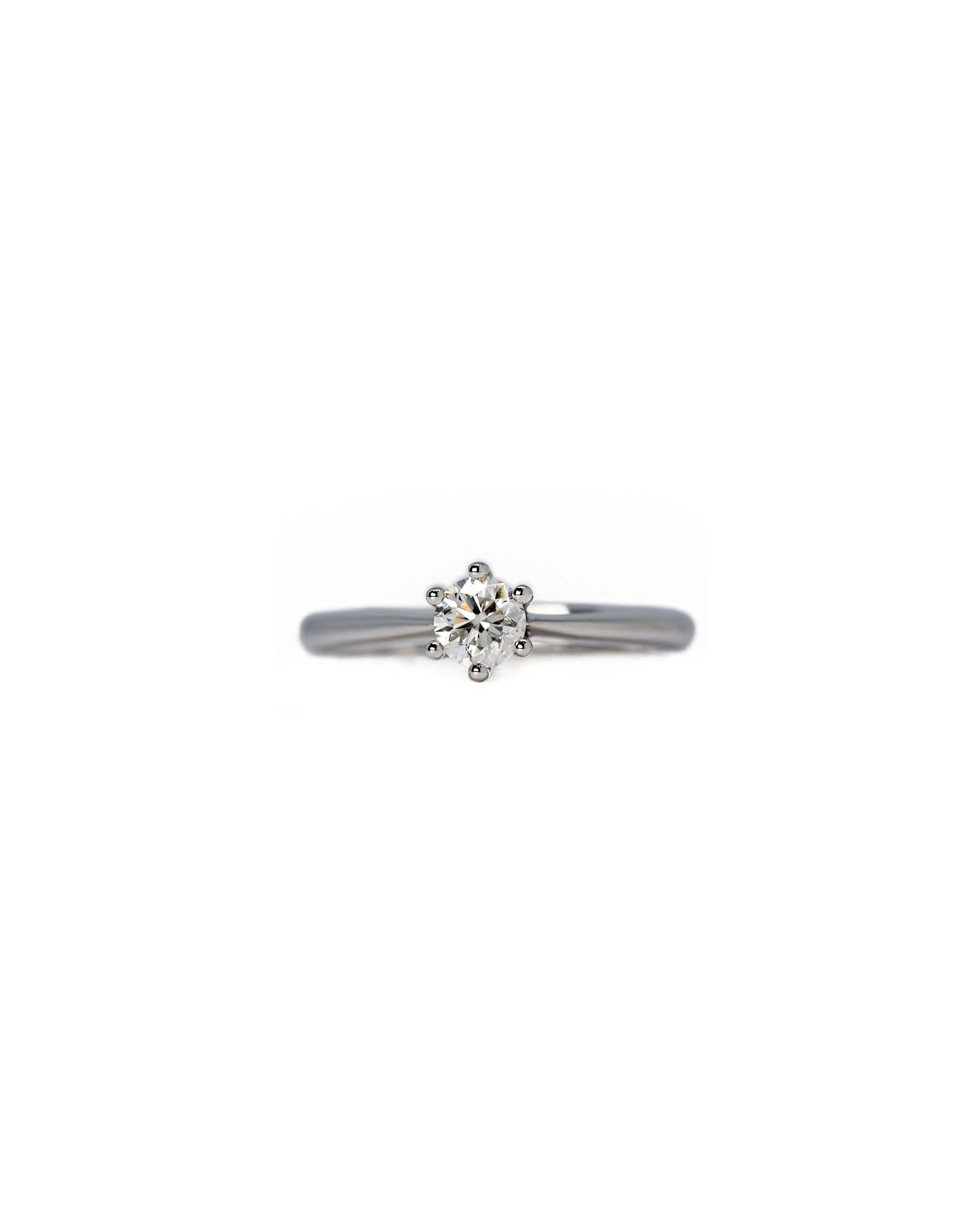 Anillo Oro Blanco Diamante