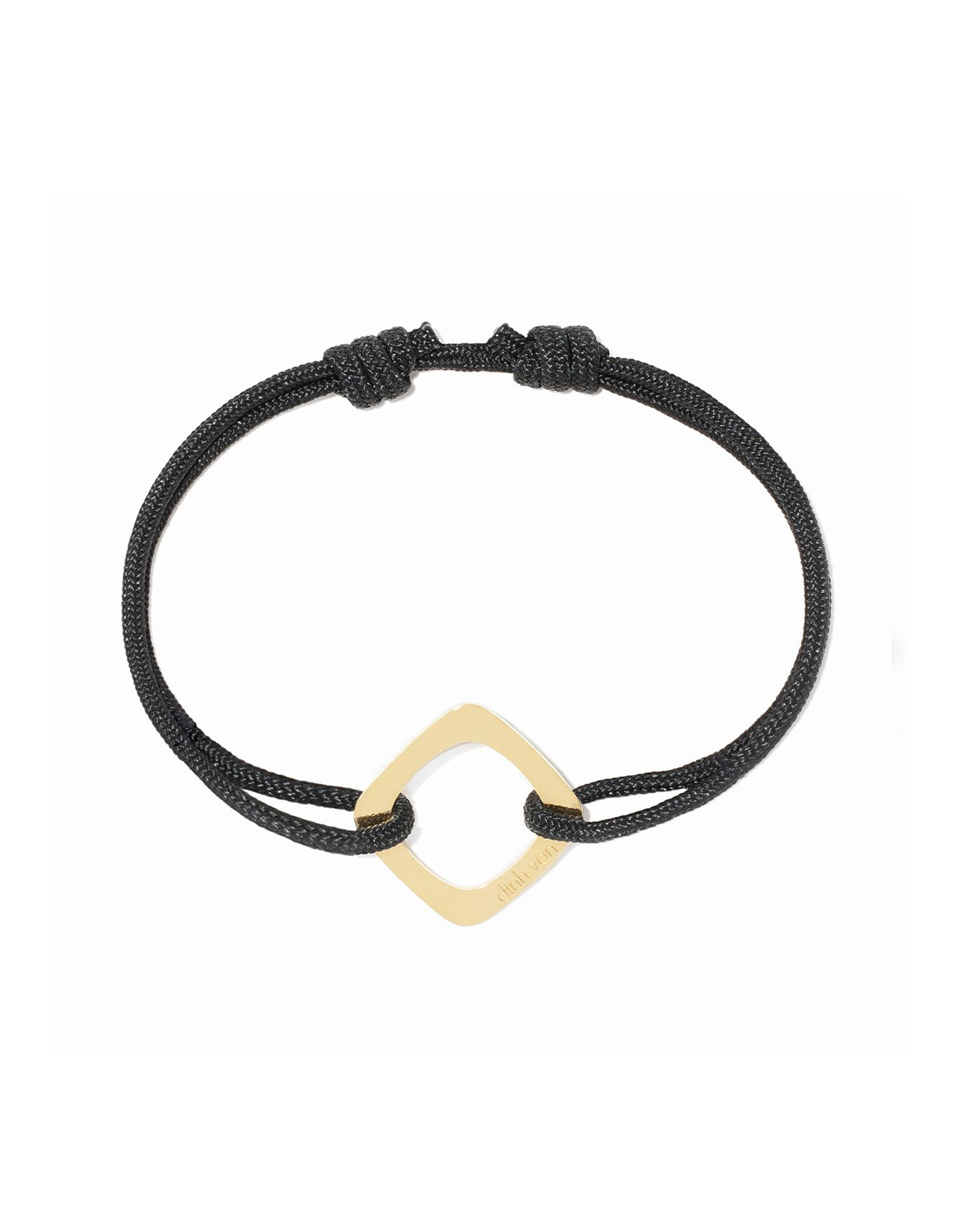Pulsera cordón Impression modelo grande oro amarillo dinh van