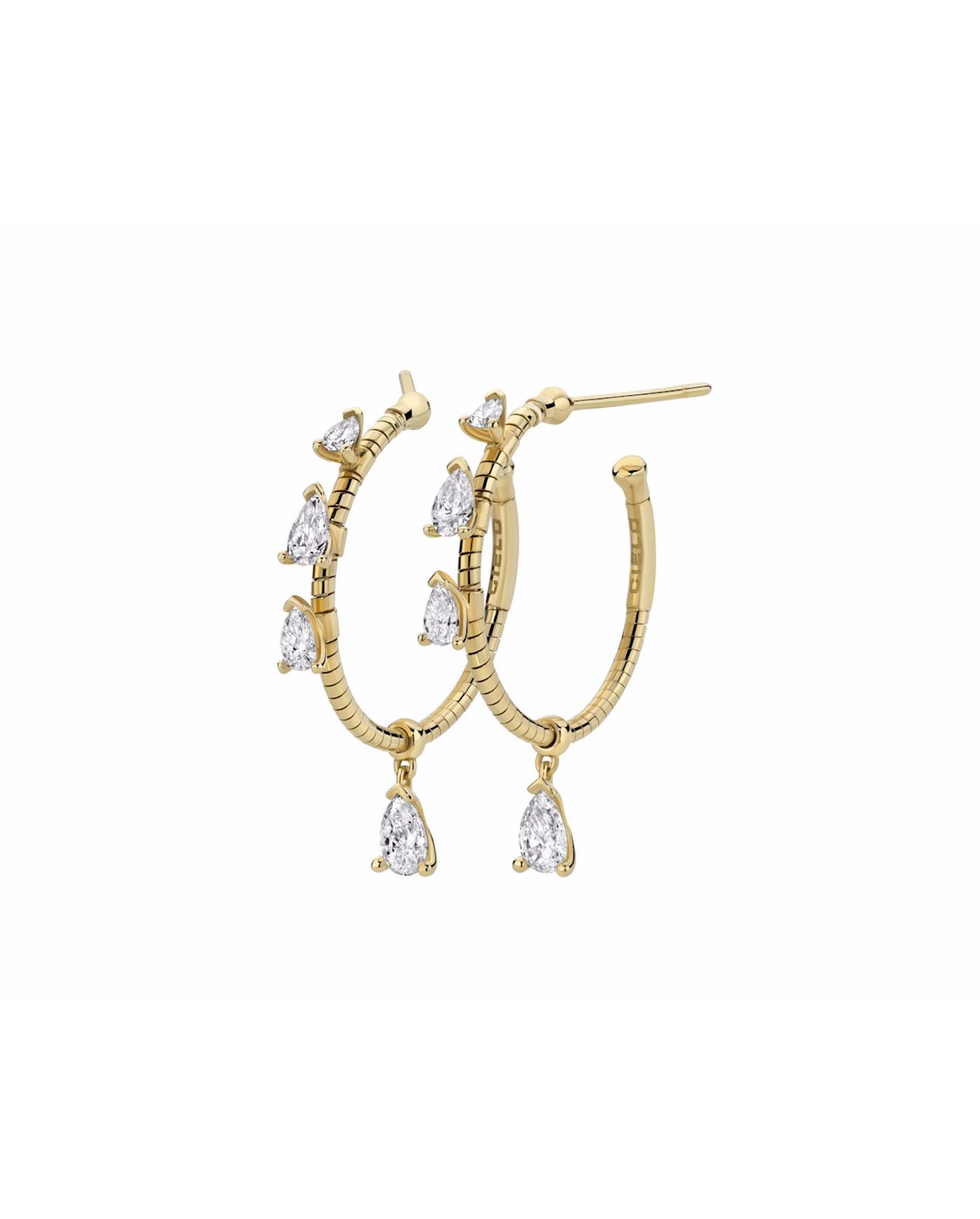 Pendientes de aro Mattia Cielo LJWR524G-Y.