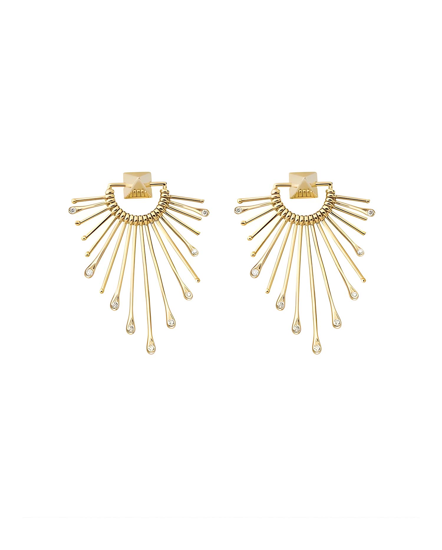 Pendientes Sunray Mini Oro Amarillo