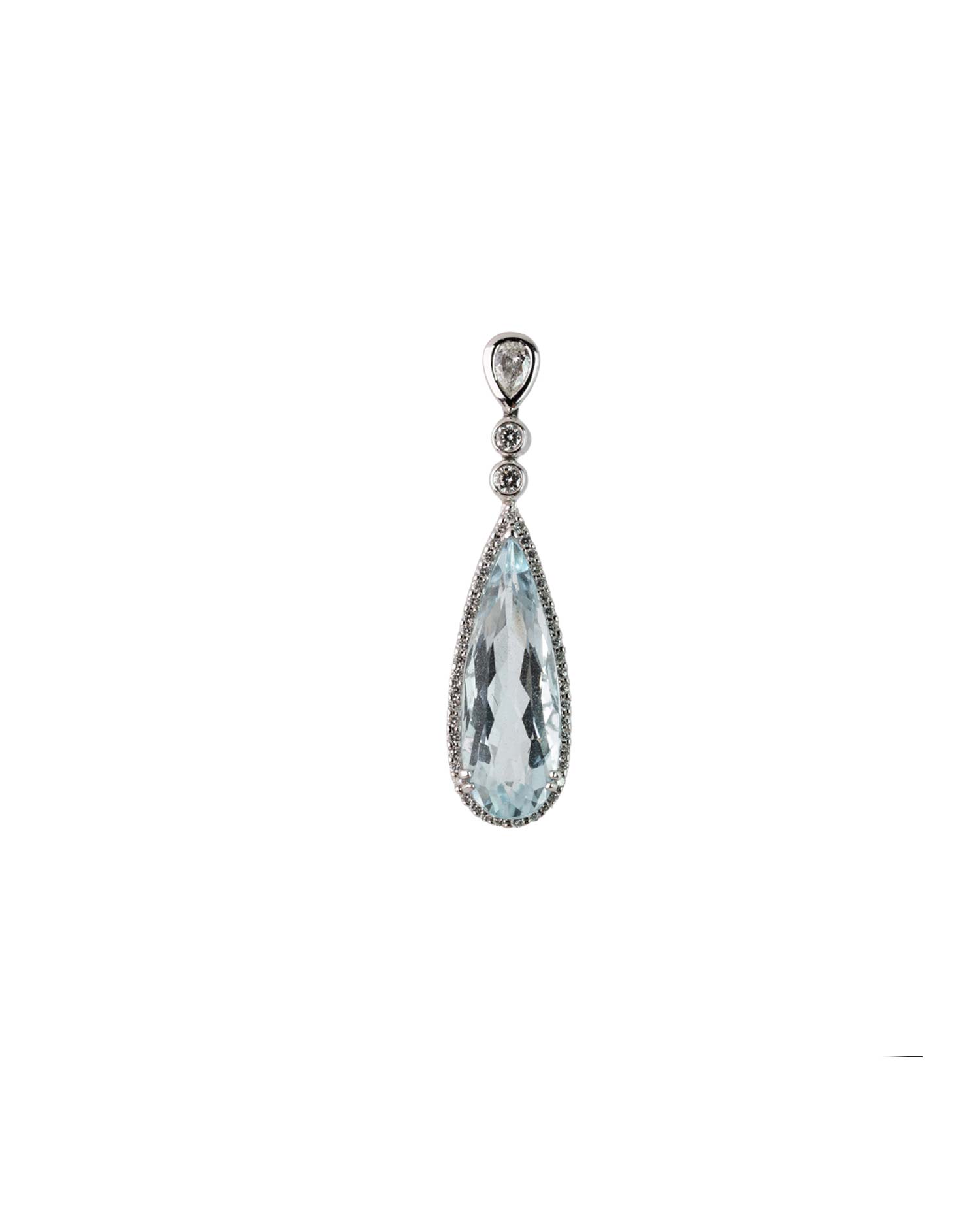 Pendientes Aguamarina con Diamantes 8353