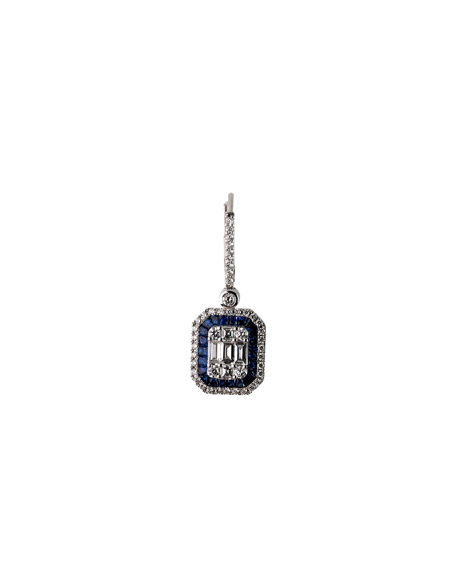 Pendientes Oro Blanco Diamantes