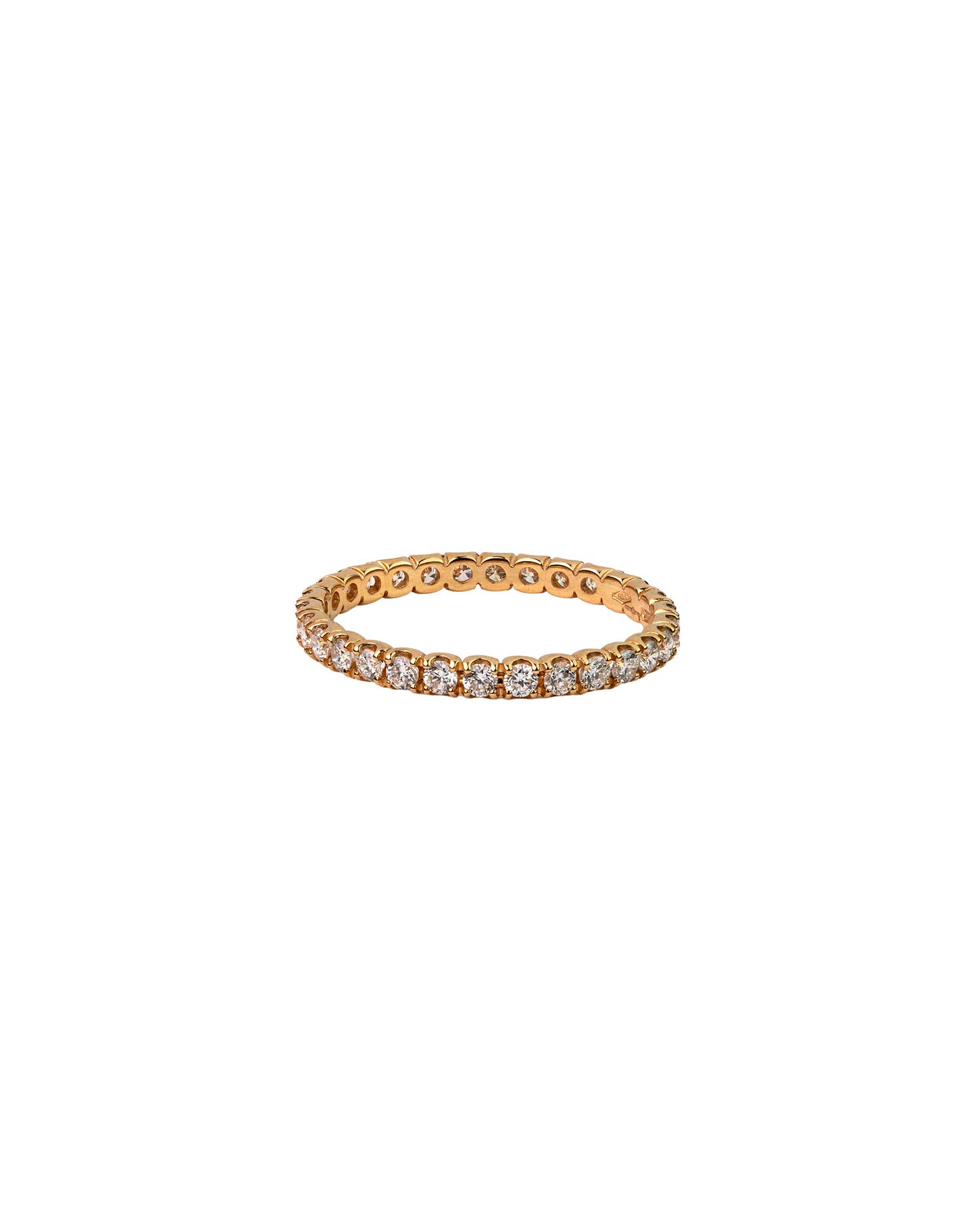 Anillo Oro Amarillo con Diamantes.
