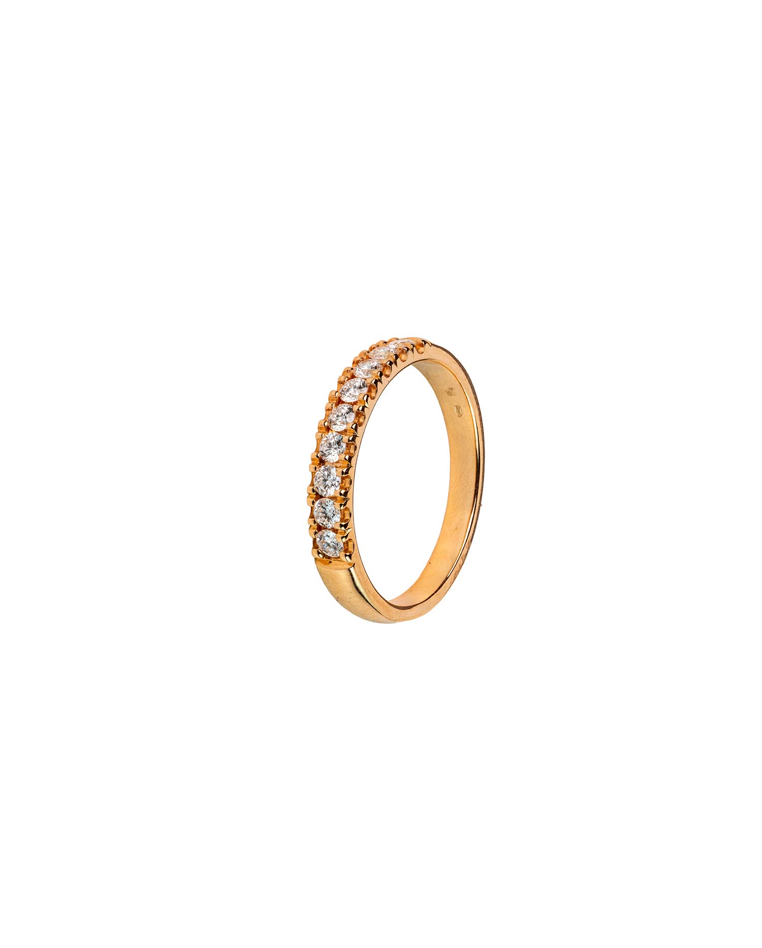 Anillo Oro Rosa con Diamantes