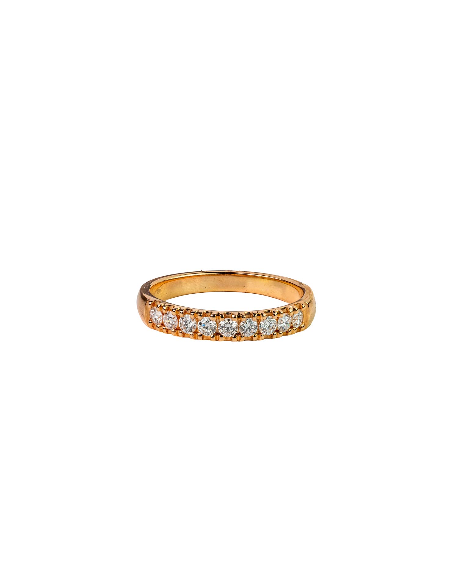 Anillo Oro Rosa con Diamantes