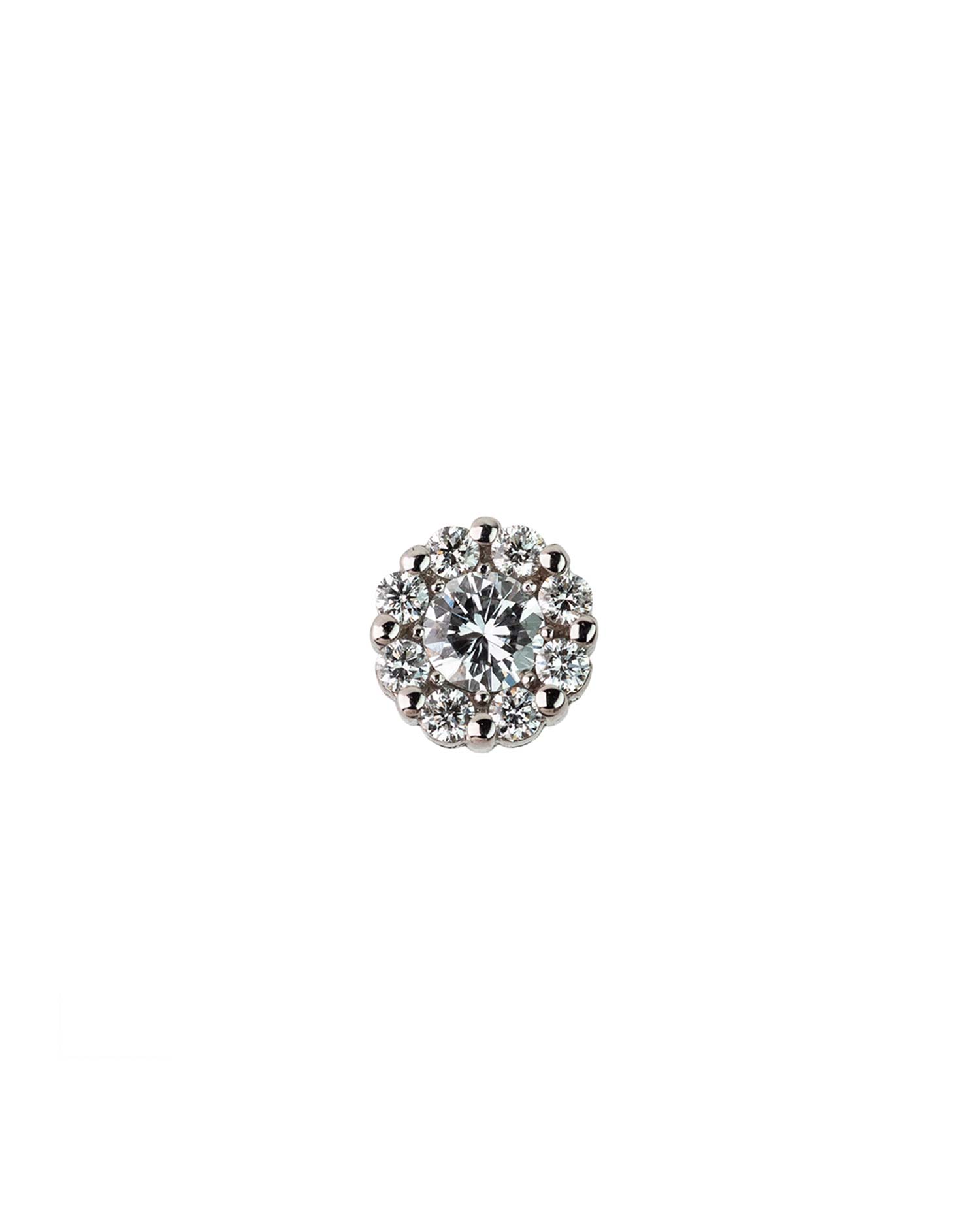 Pendientes Oro Blanco con Diamantes.
