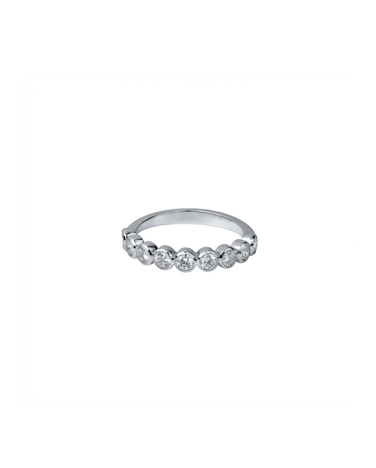 Anillo Oro Blanco con Diamantes