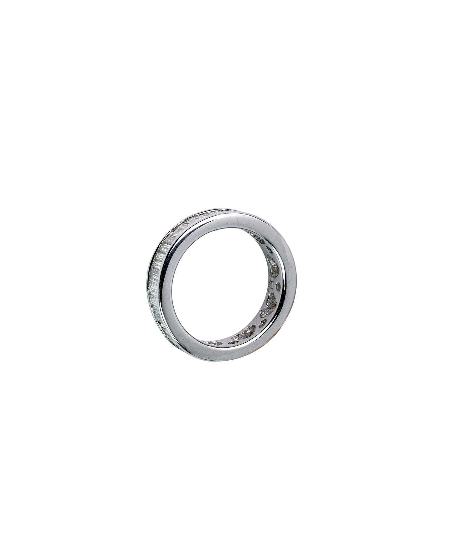 Anillo Oro Blanco con Diamantes