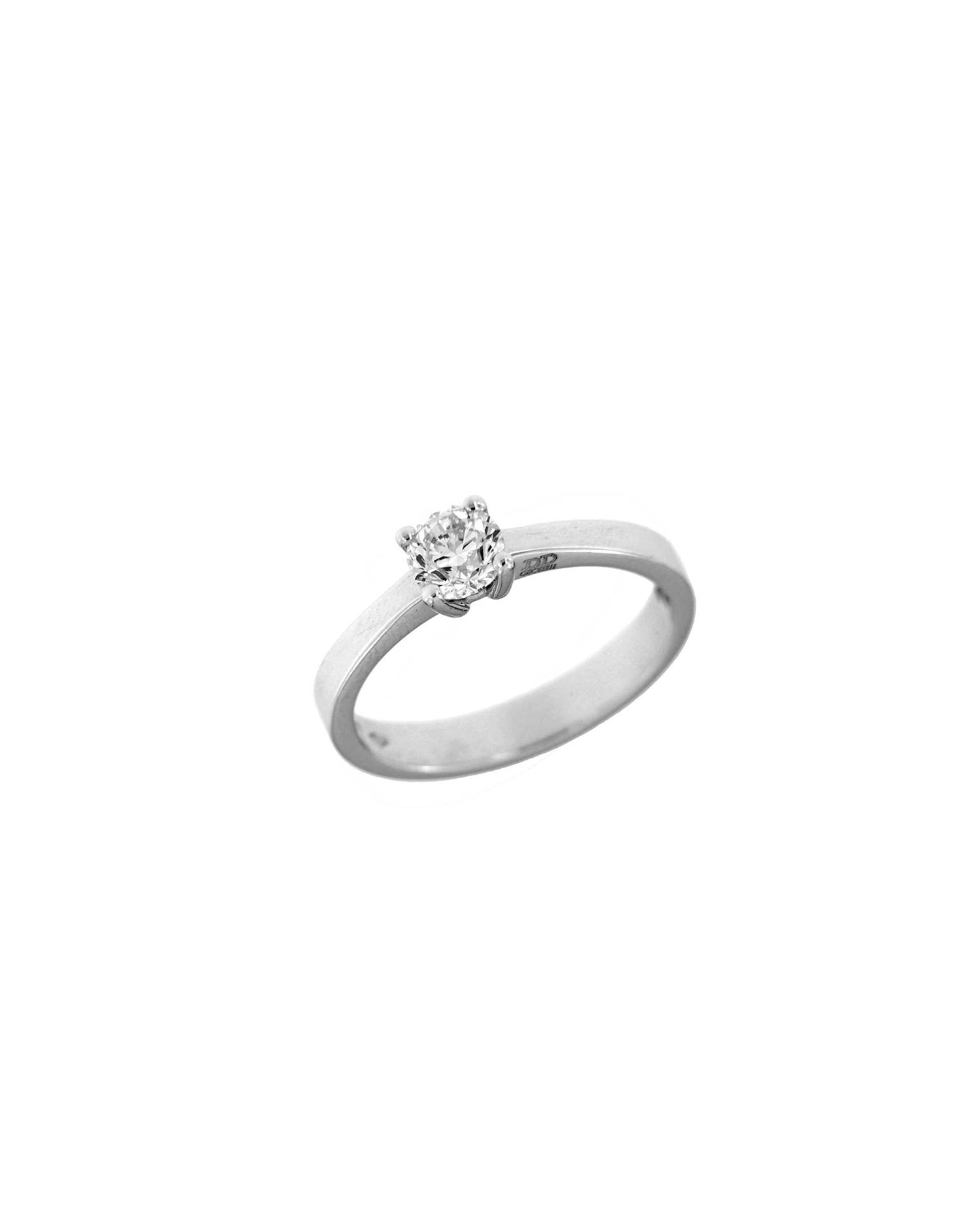 Anillo Oro Blanco Diamantes