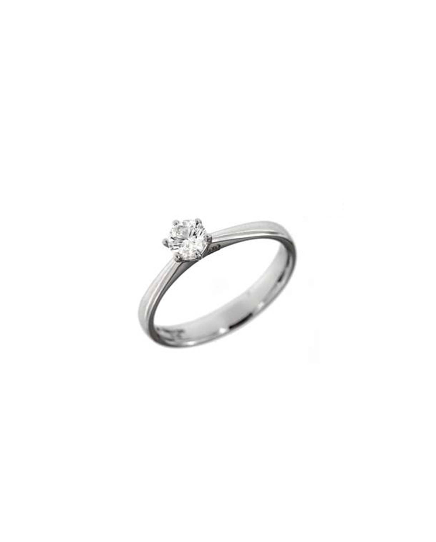 Anillo Oro Blanco Diamante