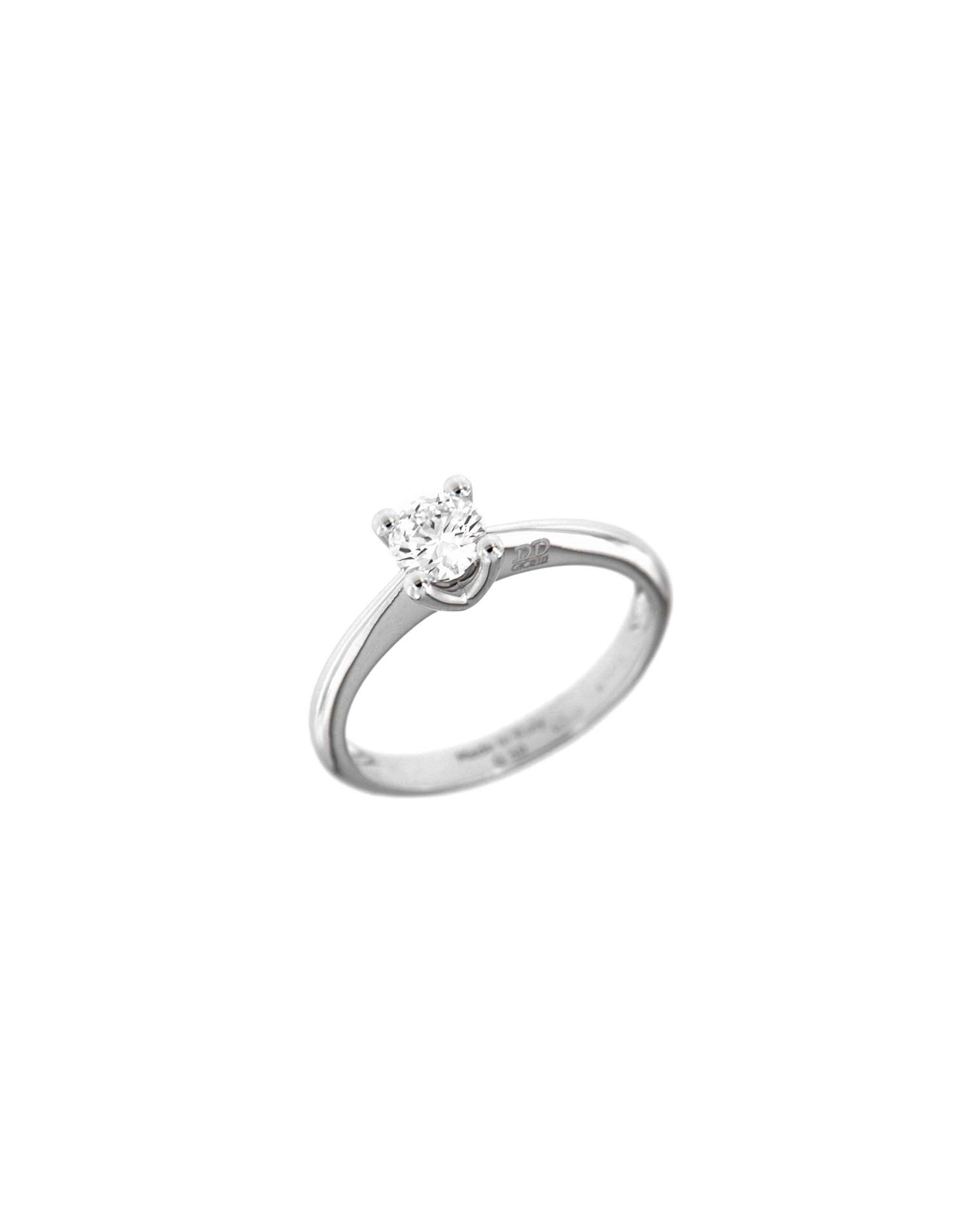 Anillo Oro Blanco Diamante