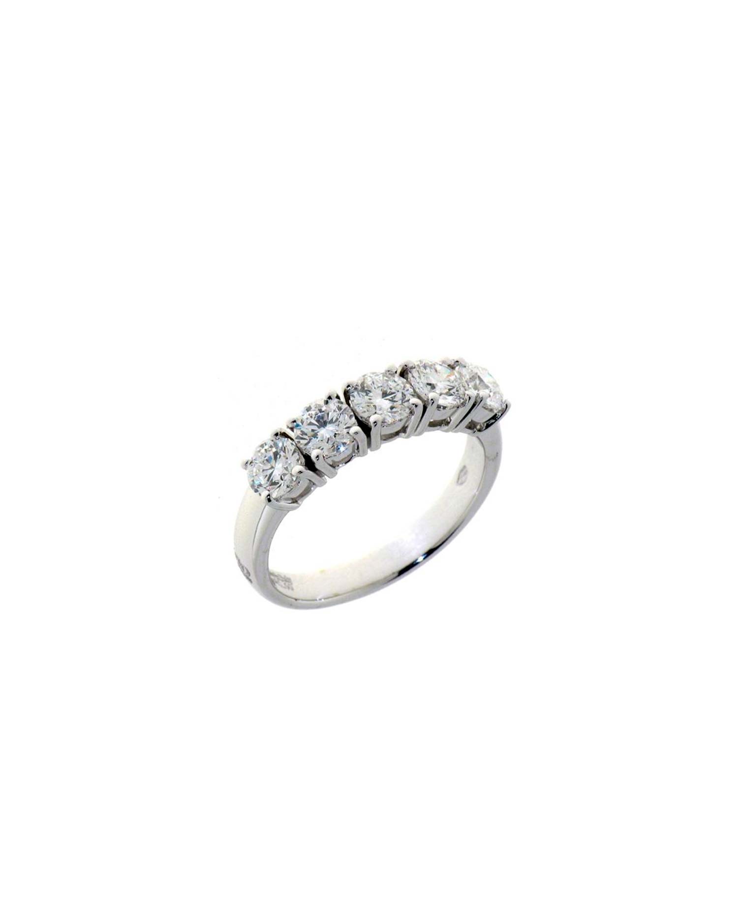 Anillo Oro Blanco Diamantes
