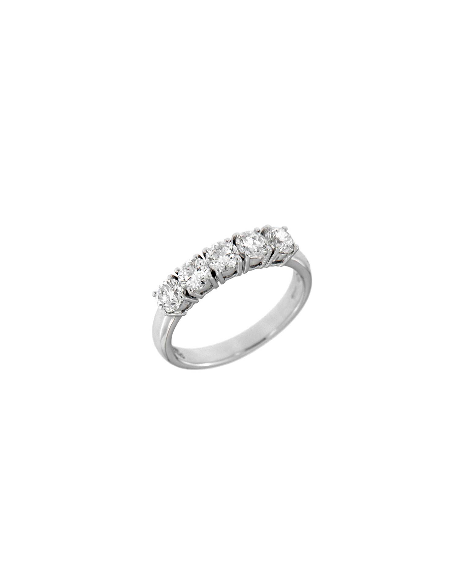 Anillo Oro Blanco Diamantes