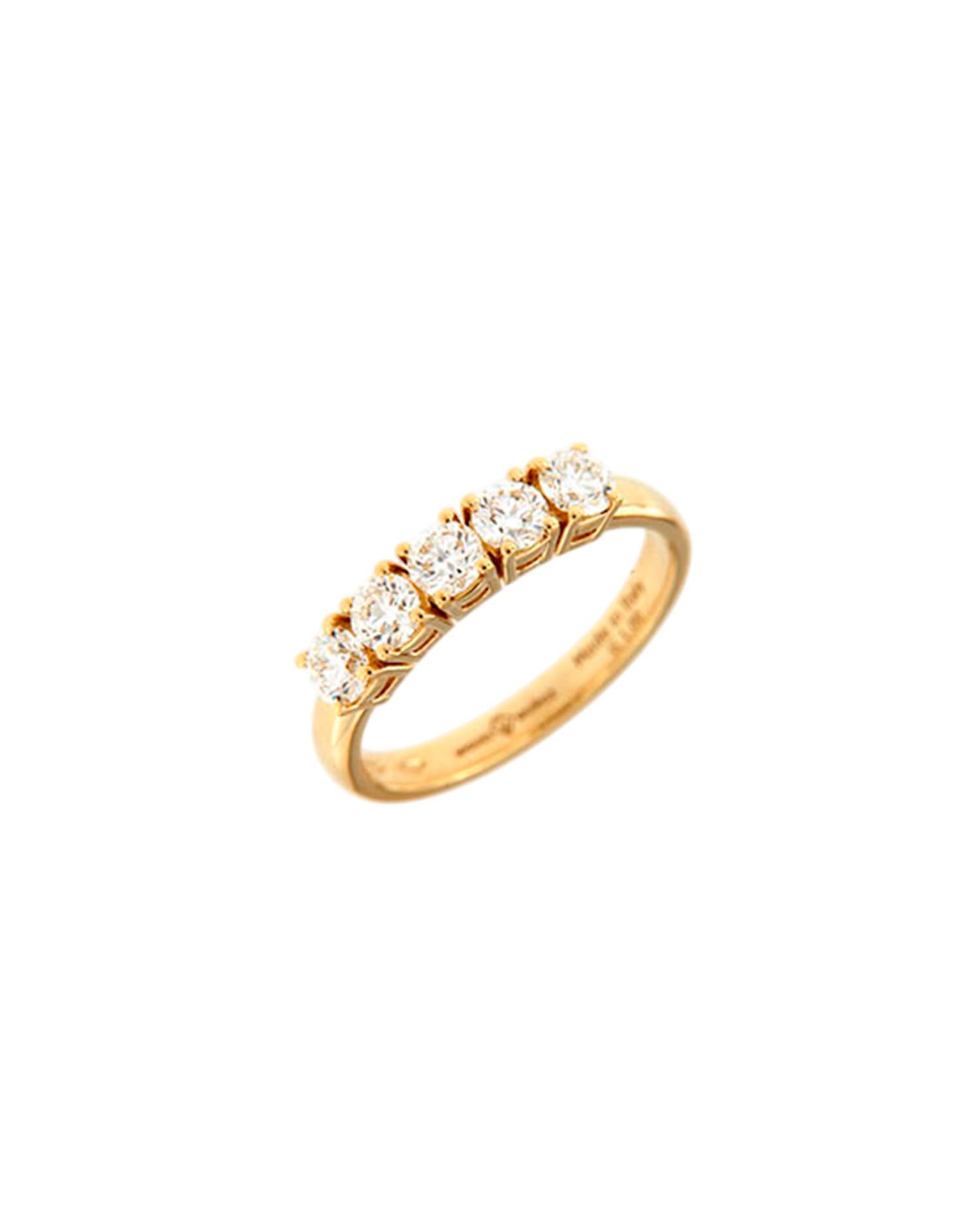 Anillo Oro Amarillo Diamantes