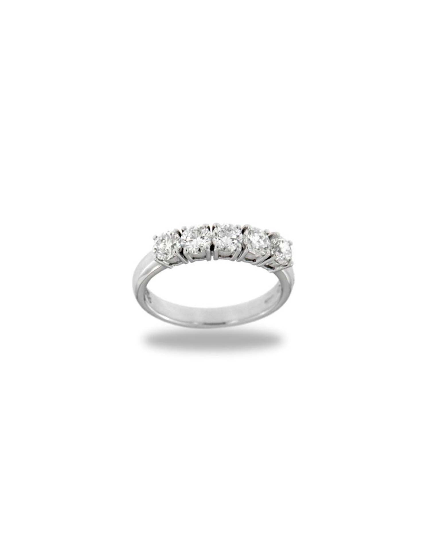 Anillo Oro Blanco Diamantes
