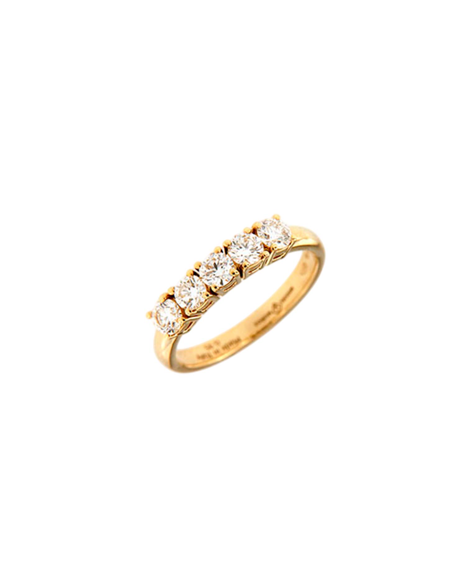 Anillo Oro Amarillo Diamantes