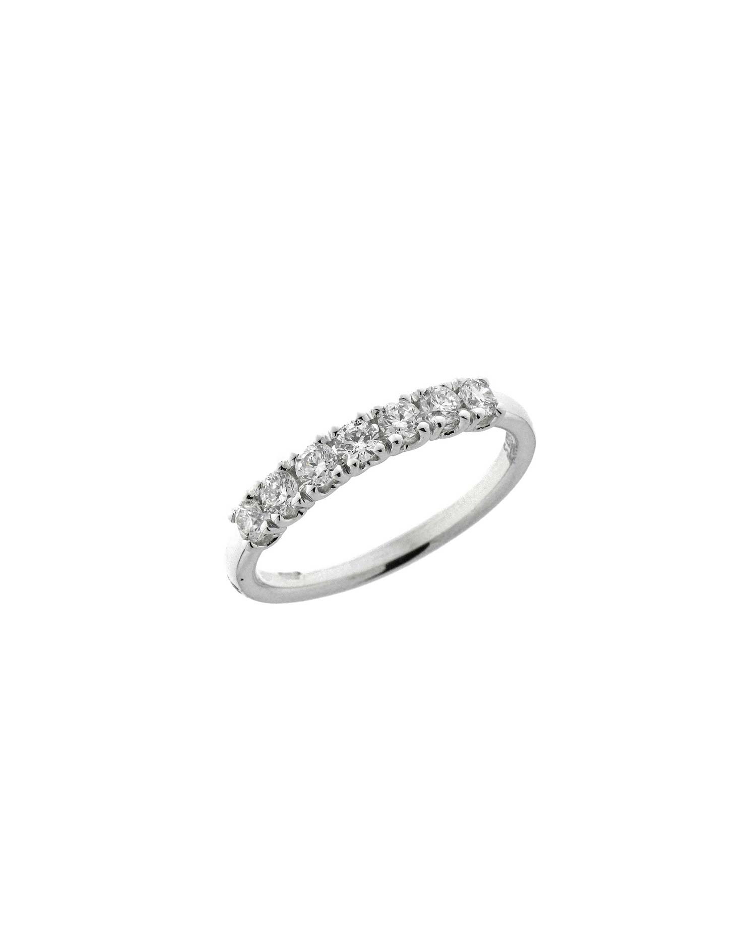 Anillo Oro Blanco Diamantes