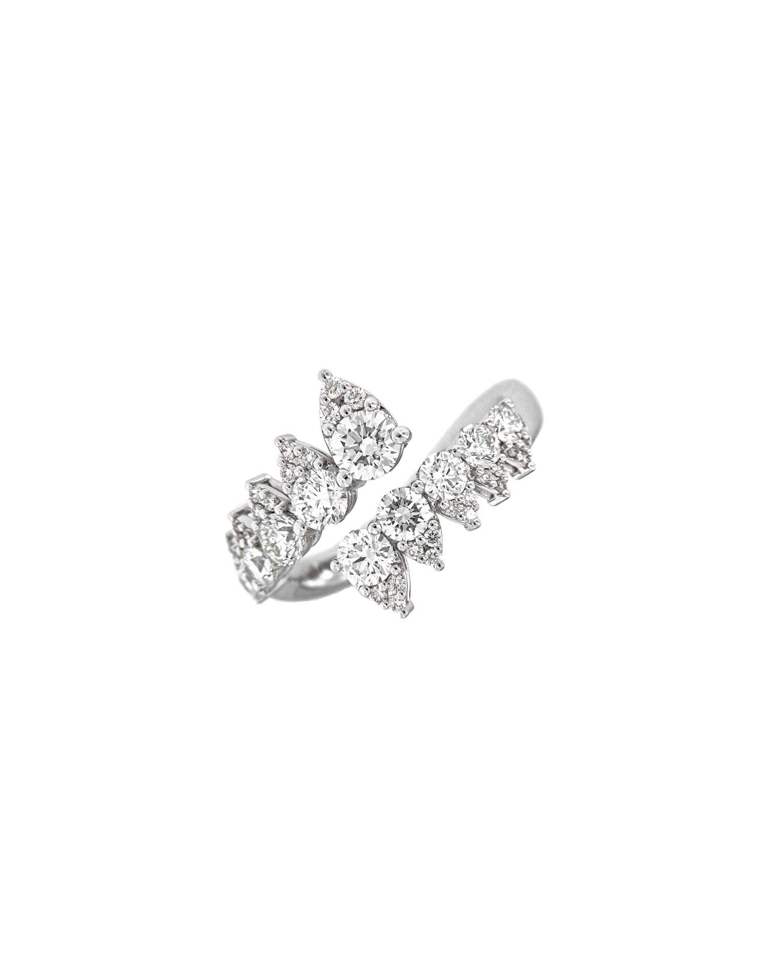 Anillo Oro Blanco Diamantes