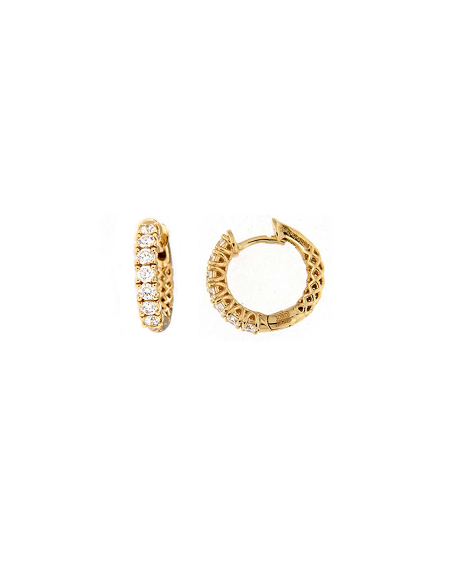 Pendientes Oro Amarillo Diamantes