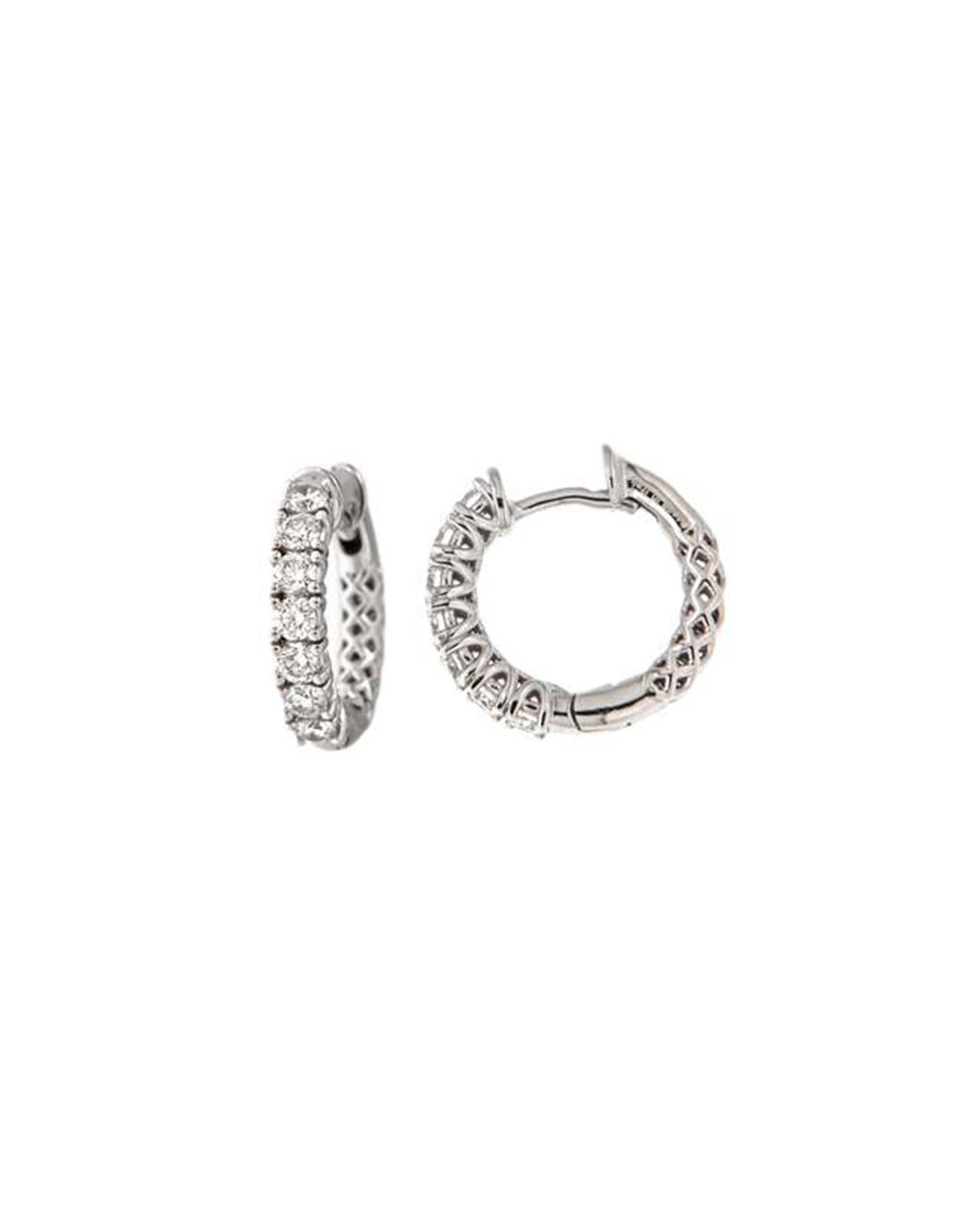 Pendientes Oro Blanco Diamantes