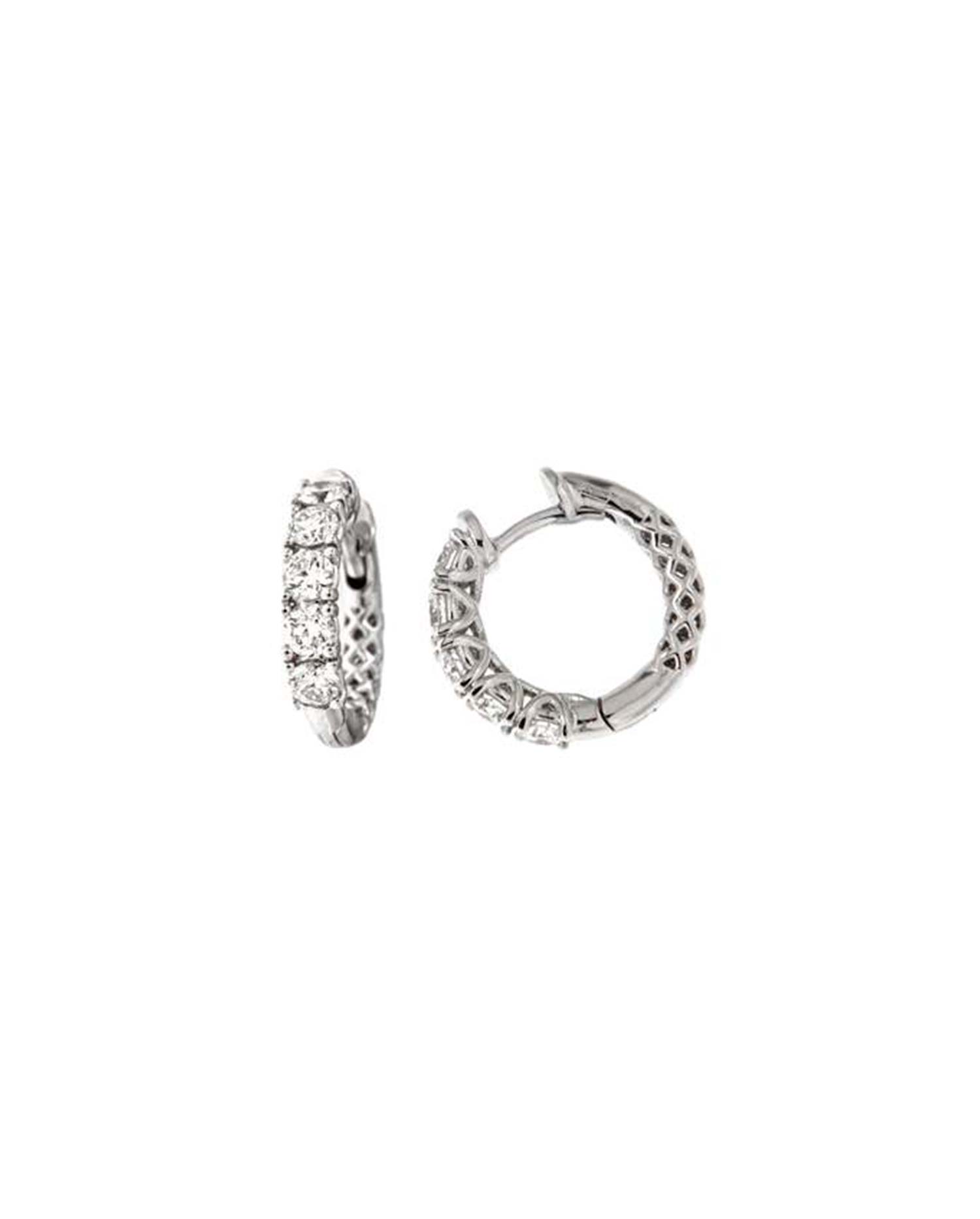 Pendientes Oro Blanco Diamantes