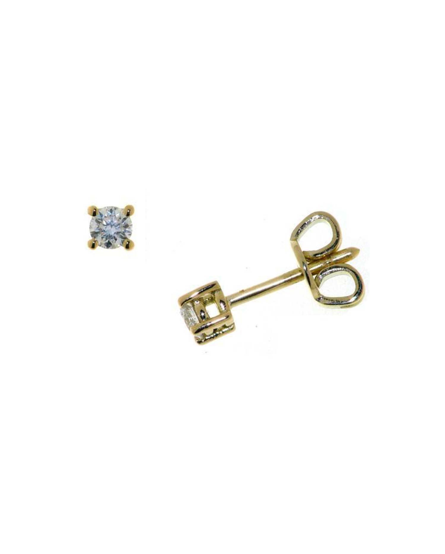 Pendientes Oro Amarillo Diamantes