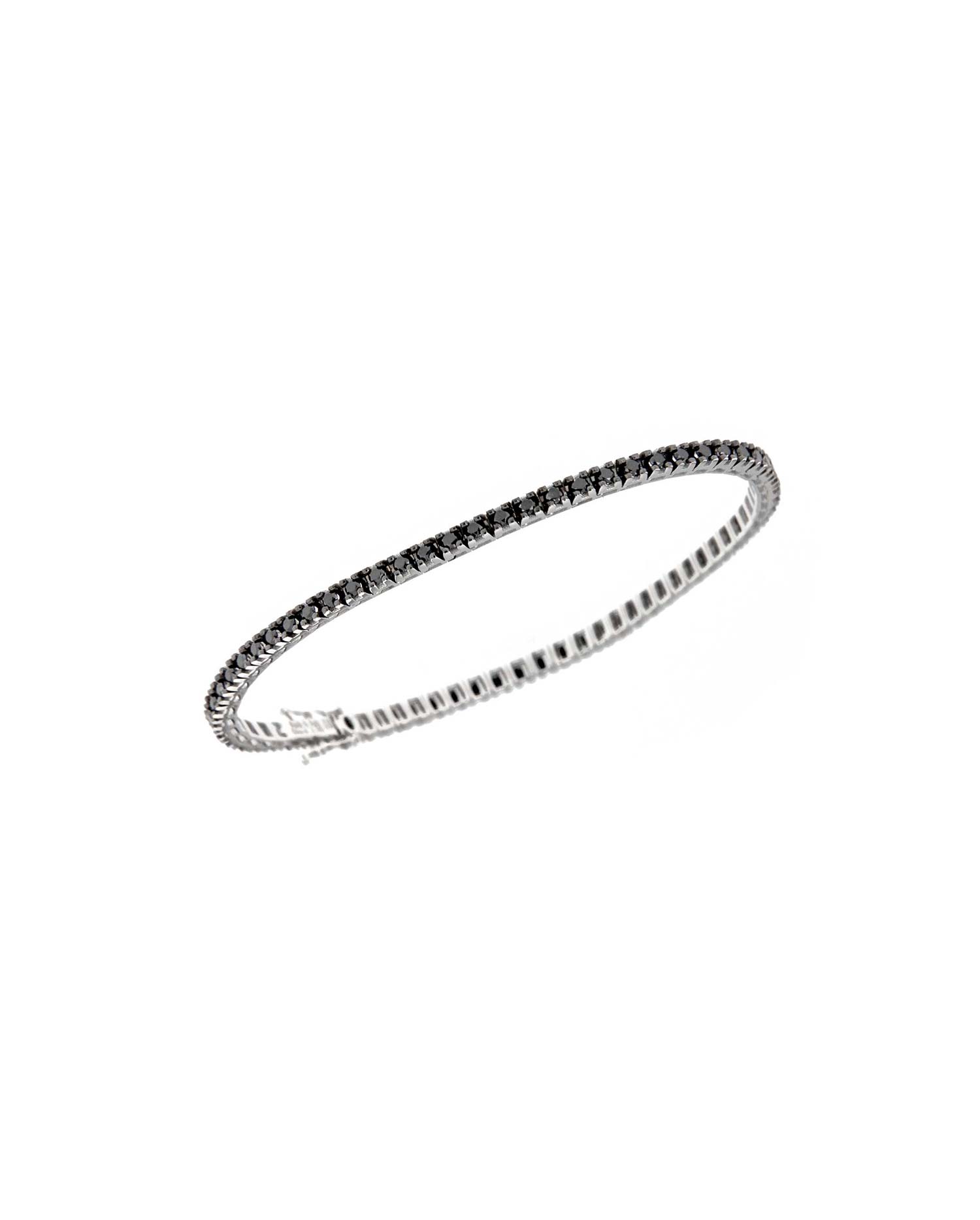 Pulsera Oro Blanco Ónix