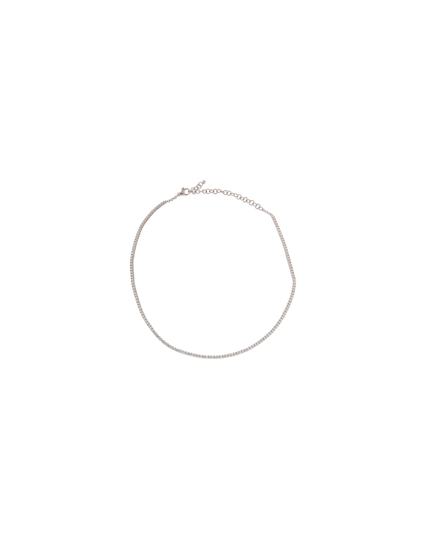 Collar Oro Blanco Diamantes