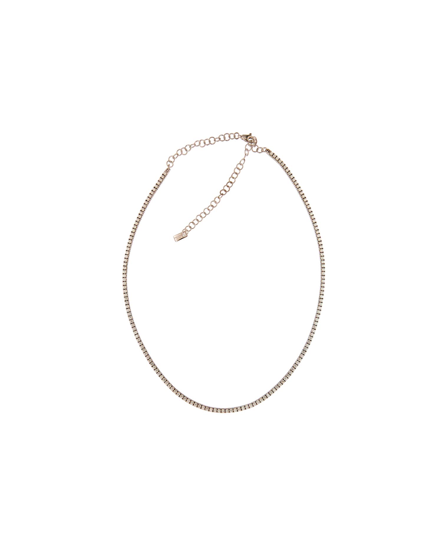 Collar Oro Blanco Diamantes