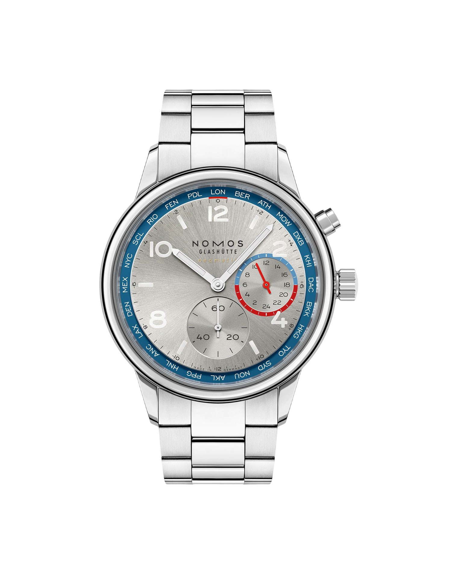 NOMOS Glashütte Club Sport neomatik mundial plata
