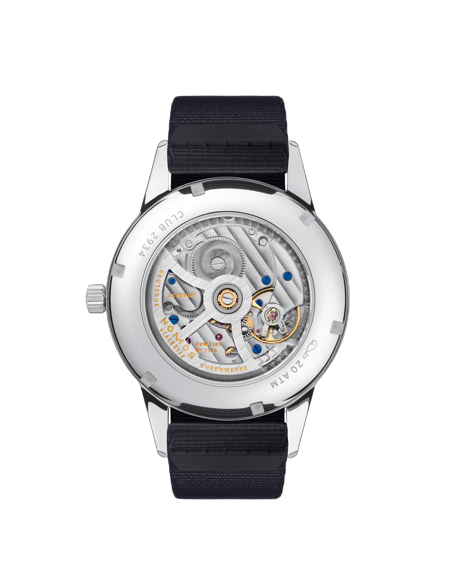 NOMOS Glashütte Club automático fecha